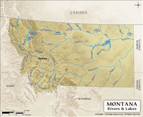 Montana Rivers Map Large Printable High Resolution And, 50% OFF