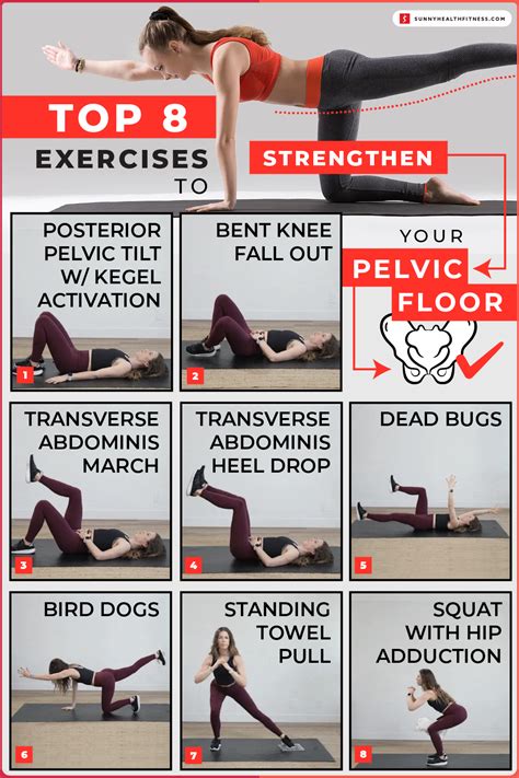 Top 8 Exercises to Strengthen Your Pelvic Floor | Sunny Health and Fitness