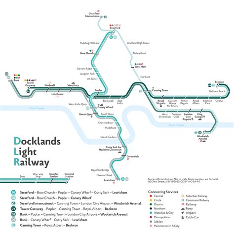 Here we go with the Docklands Light Railway DLR network and my totally ...