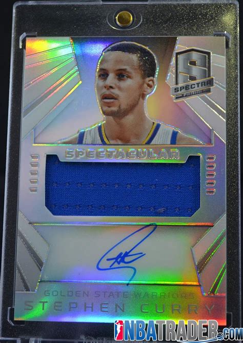 Stephen Curry 2014-15 Spectra Spectacular Prizm #/35 (On-Card Autograph ...