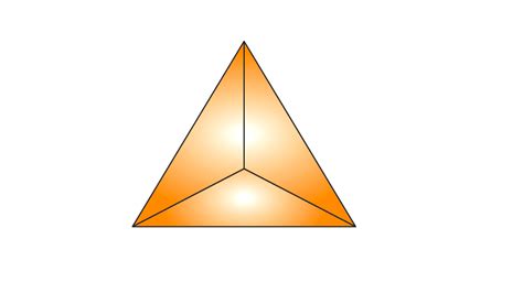 Triangular pyramid has 4 faces, edges and vertices.