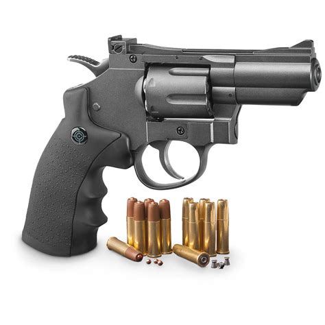 Crosman SNR357 Revolver Dual Ammo CO2 Air Gun, .177 Caliber, 6 Rounds ...