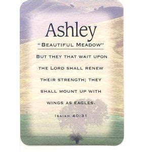 Ashley - Meaning of Ashley - Name Cards - Baby Announcement Card ...