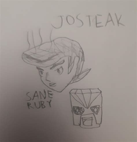 Sharing poorly drawn cursed jojo characters I did in class every day ...