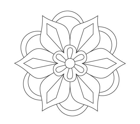 Printable Rangoli Coloring Pages | Rangoli patterns, Rangoli designs ...