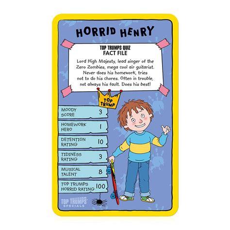 The world of Horrid Henry collides with Top Trumps in this new, and ...