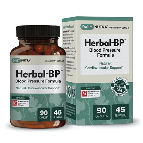 Herbal-BP Natural Blood Pressure Supplement by DailyNutra - Supports ...