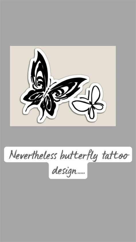 Nevertheless butterfly tattoo design.....🦋 ️ | Butterfly tattoo ...