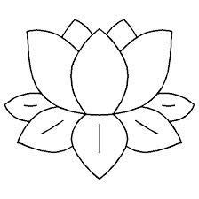 Water Lily Outline - ClipArt Best