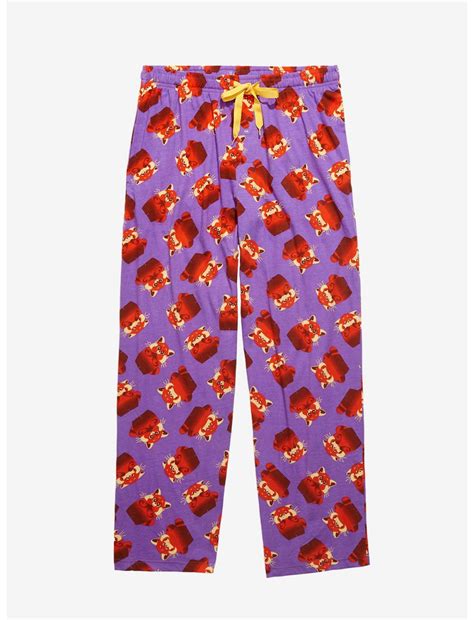 Disney Pixar Turning Red Mei the Red Panda Expressions Sleep Pants ...