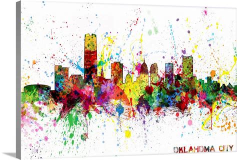 Oklahoma City Skyline Wall Art, Canvas Prints, Framed Prints, Wall ...