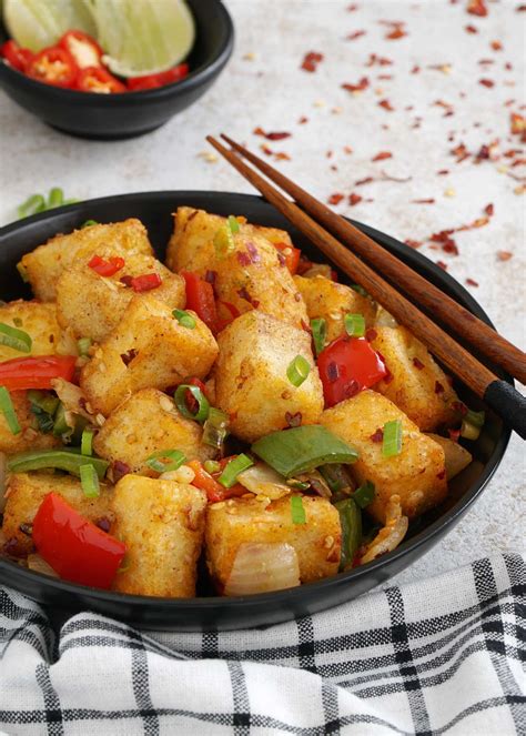 Salt and Pepper Tofu | Khinskitchen Crispy Salt & Chilli Tofu Recipe