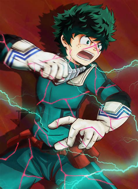 ArtStation - Midoriya "Deku" Izuku - One for All (Full Cowl)