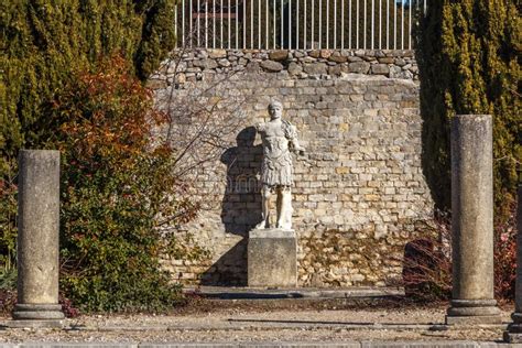 Roman Ruins in Vaison-la-Romaine Town, Provence Stock Photo - Image of ...