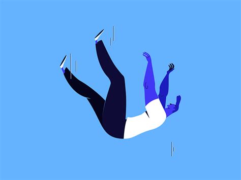 Falling by Julien Laureau on Dribbble