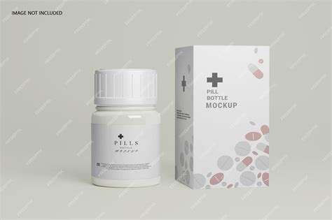 Premium PSD | Pill bottle mockup