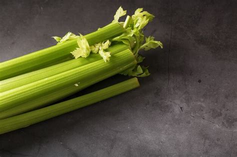 Premium Photo | Fresh celery stalks close-up