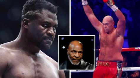 Francis Ngannou agrees to fight Tyson Fury in a cage with Mike Tyson as ...