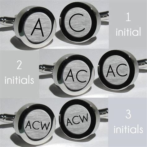 Mens Initial Cufflinks / Groomsmen Wedding Gift / Multiple Sets ...