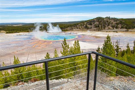 New Overlook For Grand Prismatic Spring In Yellowstone