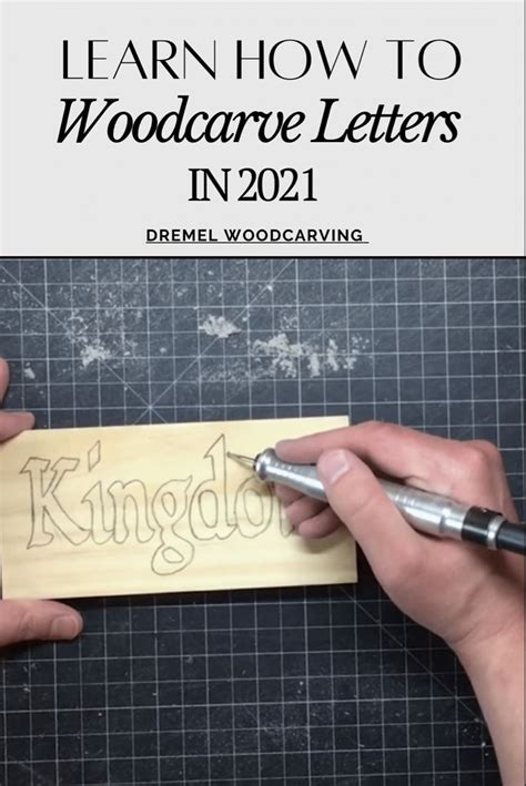 Woodcarving letters with a Dremel rotary tool Dremel Tool Projects ...