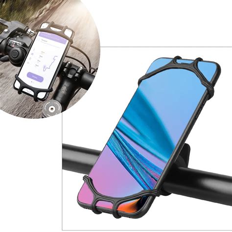 EEEkit Universal Phone Mount for Bike, Non-Slip Shockproof Silicone ...