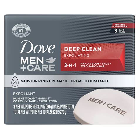 Dove Men+Care Bar Soap - Deep Clean - Shop Hand & bar soap at H-E-B