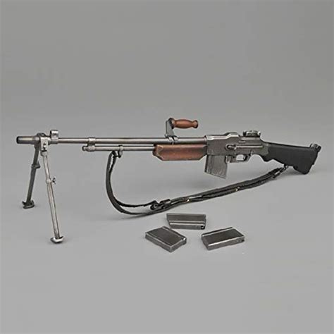 ZHWH 1/6 Scale Figure Doll Accessories, M1918 BAR Light Machine Gun ...