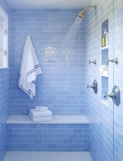 blue subway tile bathroom - Nathalifeofart