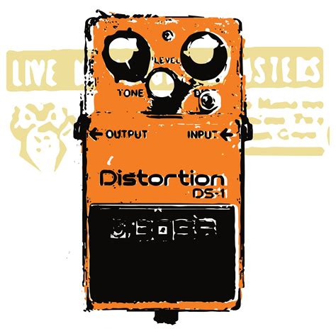 Distortion Pedal / Boss DS-1 / Guitar / Art Print / Metal - Etsy