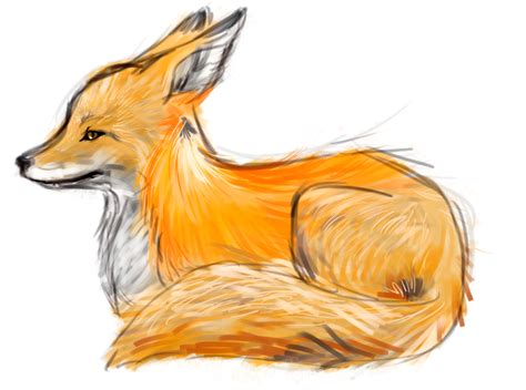 fox sketch by Yumenei on deviantART | Fox sketch, Fox drawing, Fox art