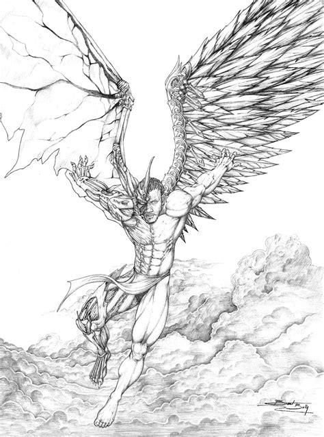 Dark Angel Anime Coloring Pages For Adults - kidsworksheetfun