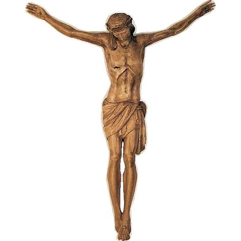 Body of Christ in painted wood 100-90cm | online sales on HOLYART.co.uk