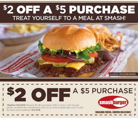 Smashburger Coupon January 2013: Save $2 Off $5 Or More