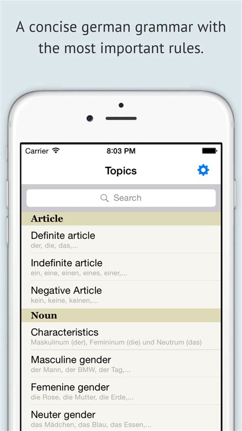 Deutsche Grammatik para iPhone - Download