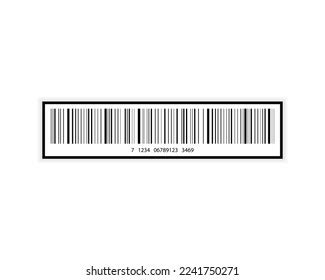 Fake Barcode Label Vector Template Ean-13 Stock Vector (Royalty Free ...