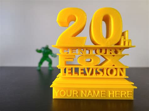 20th Century Fox Logo Twentieth Century Television 3D | Etsy