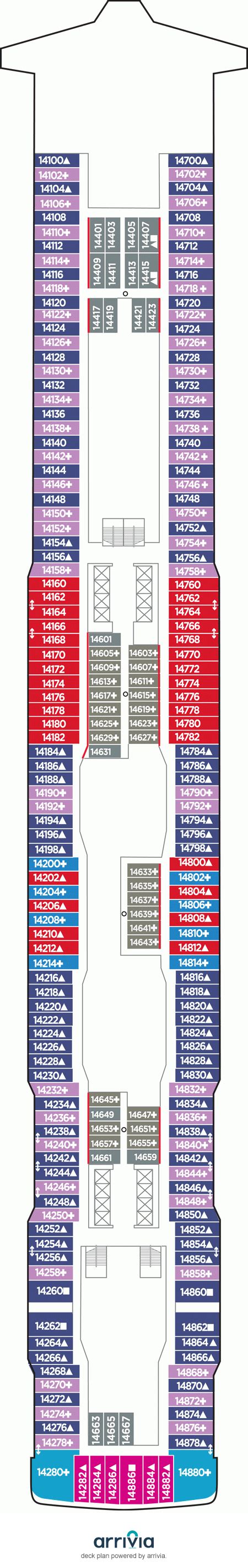 Deck 14 on Norwegian Encore | Norwegian Encore Deck 14 on AlaskaCruises.com