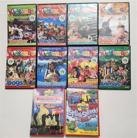 KIDSONGS TELEVISION SHOW DVD LOT PBS Kids/The WIGGLES Live in USA ...