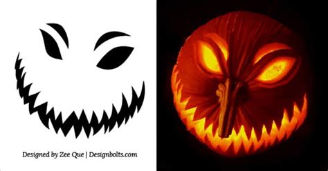 20 Free Scary Halloween Pumpkin Carving Stencils, Faces & Ideas 2017 ...