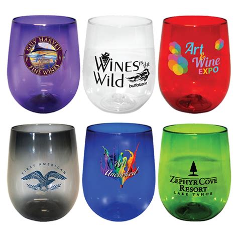 12 oz. plastic stemless wine glass | Corporate Specialties