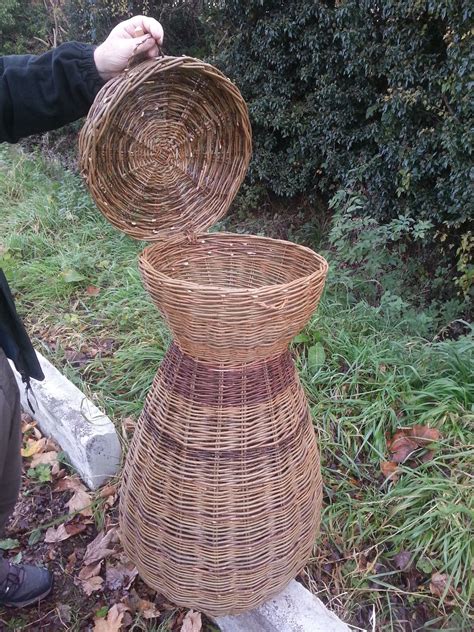 Eel trap made for the Danelaw Center for Living History at Murton, York ...