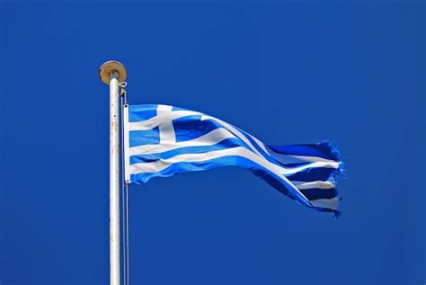 Premium Photo | Waving greek flag