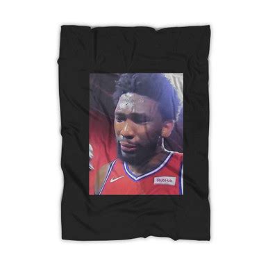 Joel Embiid Crying Meme Blanket