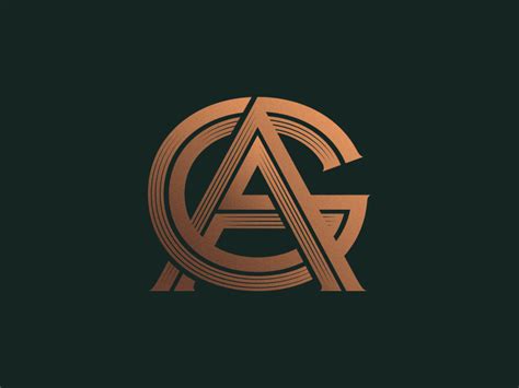 AG Monogram | Photography logo design, Font design logo, Graphic design ...