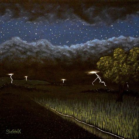 Stormy Night Painting at PaintingValley.com | Explore collection of ...