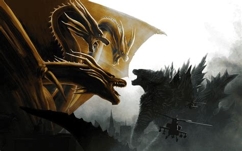 1920x1200 Resolution Godzilla vs King Ghidorah In Godzilla King of the ...