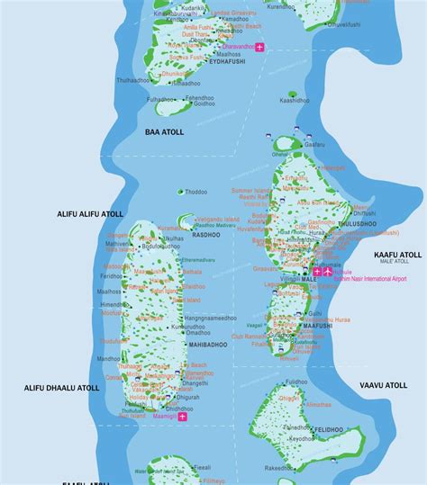 Maldives island map - Maldives island map location (Southern Asia - Asia)