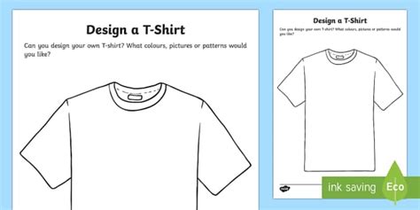 Blank T-Shirt Template | Creative Activities (teacher made)