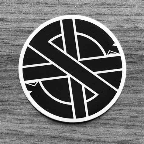 Crass - Logo Symbol (Black) (Sticker) | Todestrieb